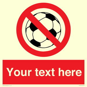 Custom No Ball Games Sign